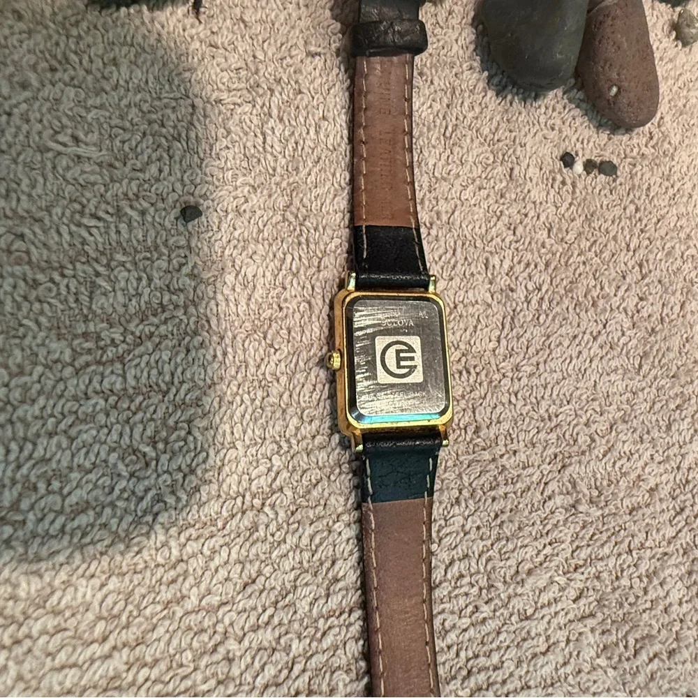 Bulova Gold-Tone Watch with Black Strap - Picture 6 of 7